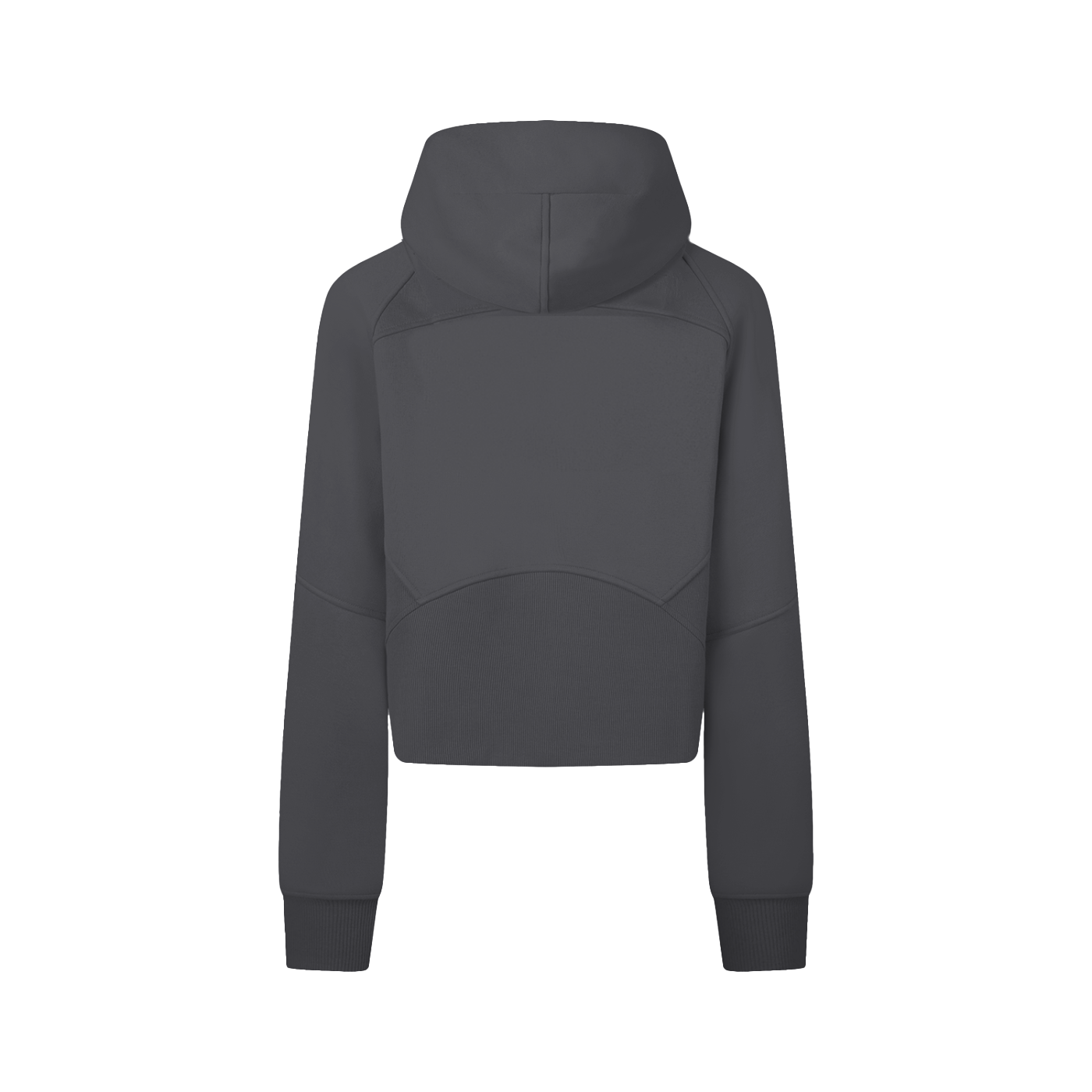 Cropped Zip-Through Hoodie