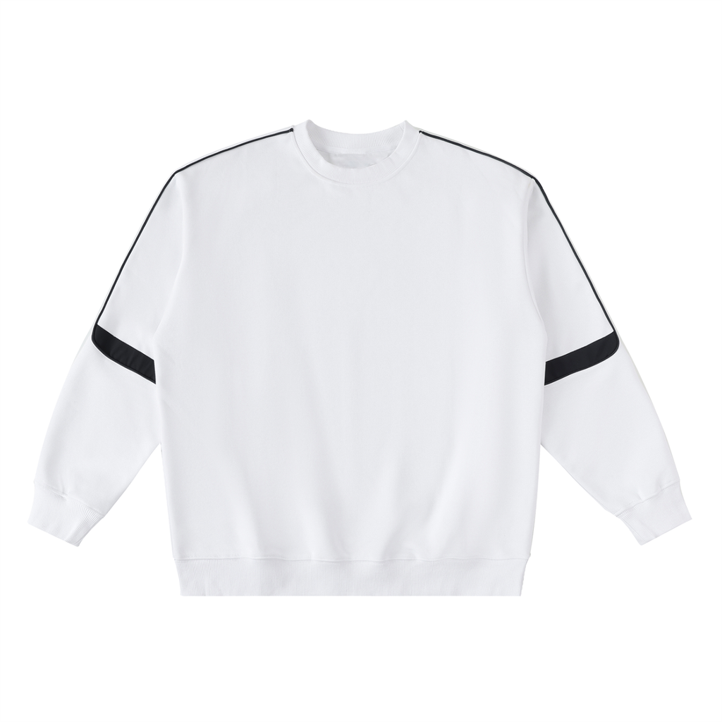 Oversized Crewneck Taped Sweatshirt