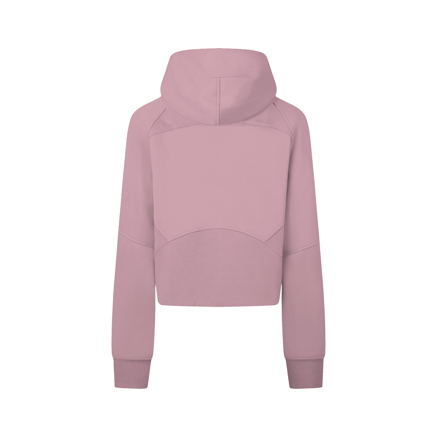 Cropped Zip-Through Hoodie