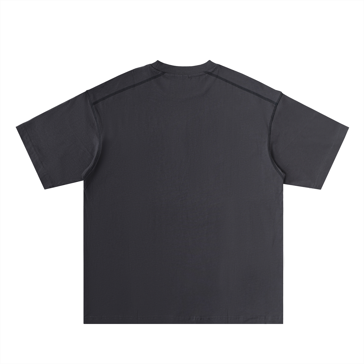 Oversized Contrast-Stitched Cotton Tee