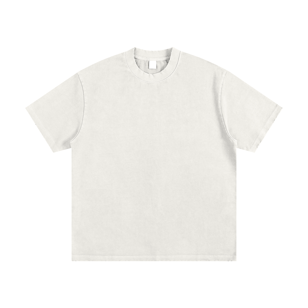 Heavyweight Vintage Washed Frayed T-Shirt