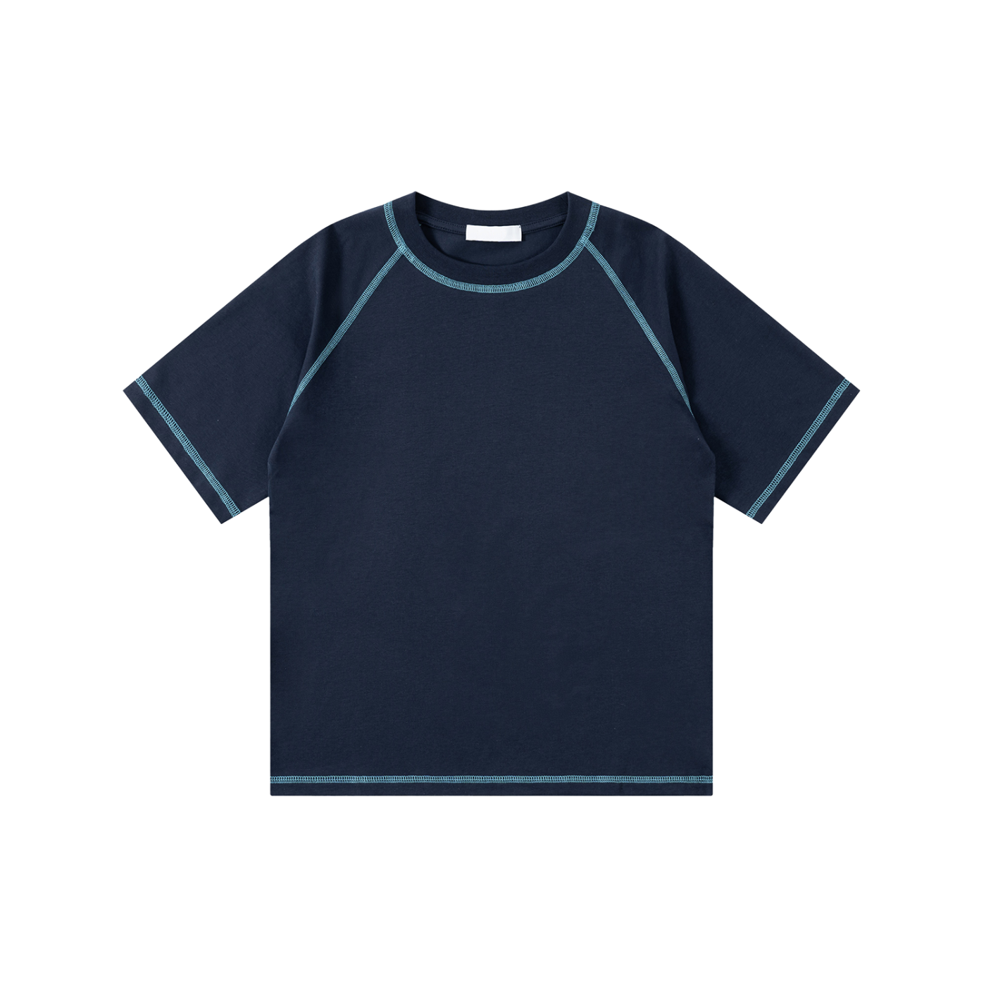 Loose Contrast-Stitched Kids' T-Shirt