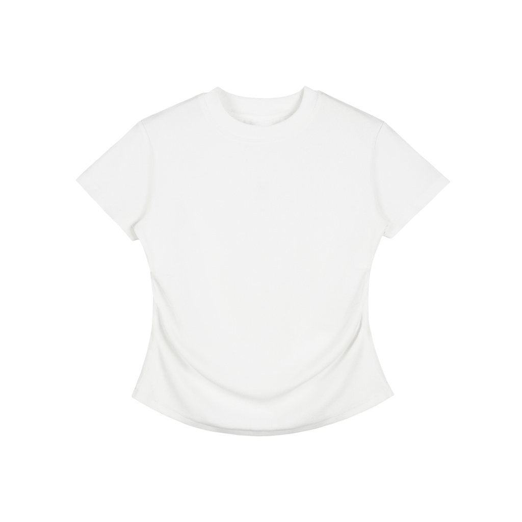 Vintage Washed Bodycon Cotton T-Shirt