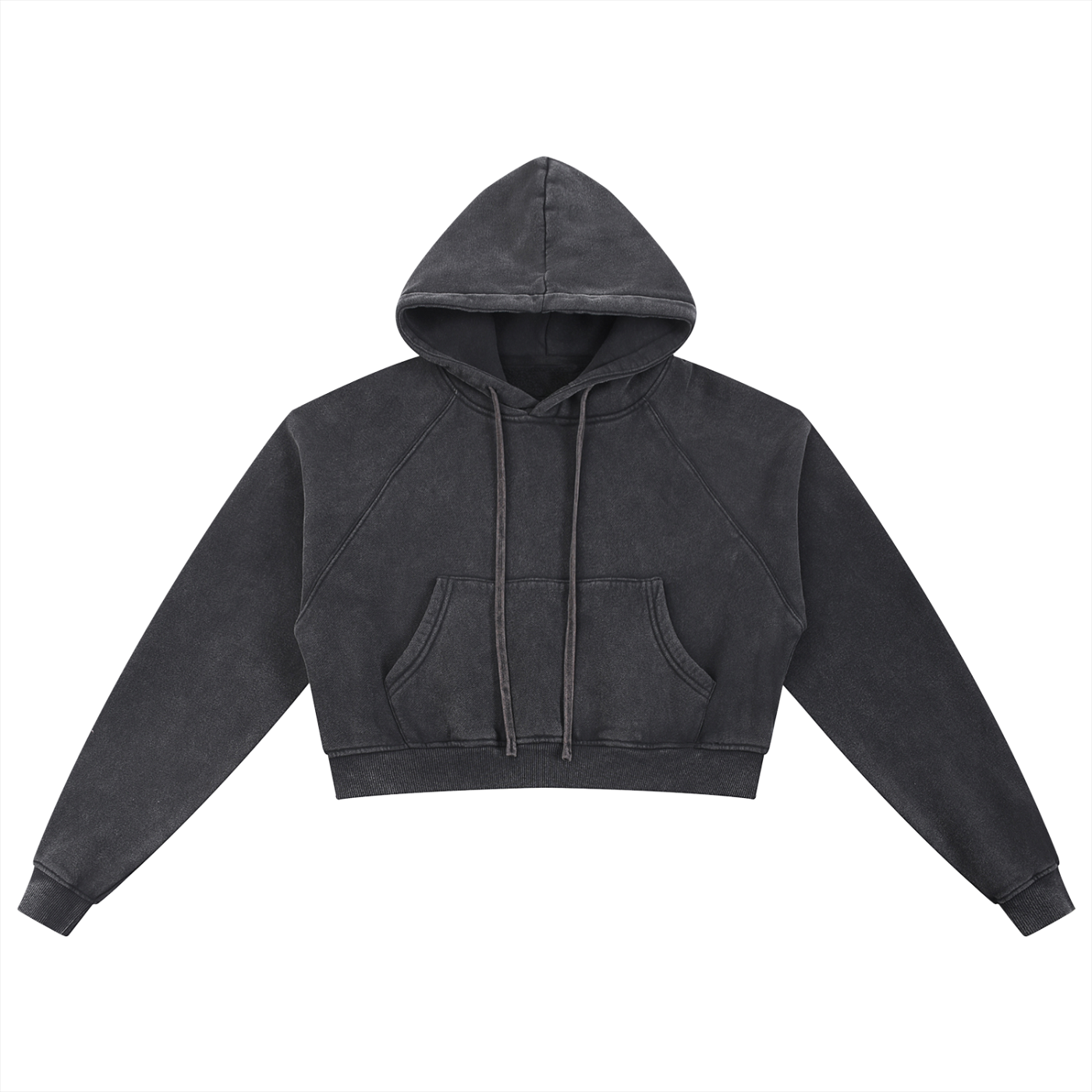 Snow Washed Cropped Hoodie