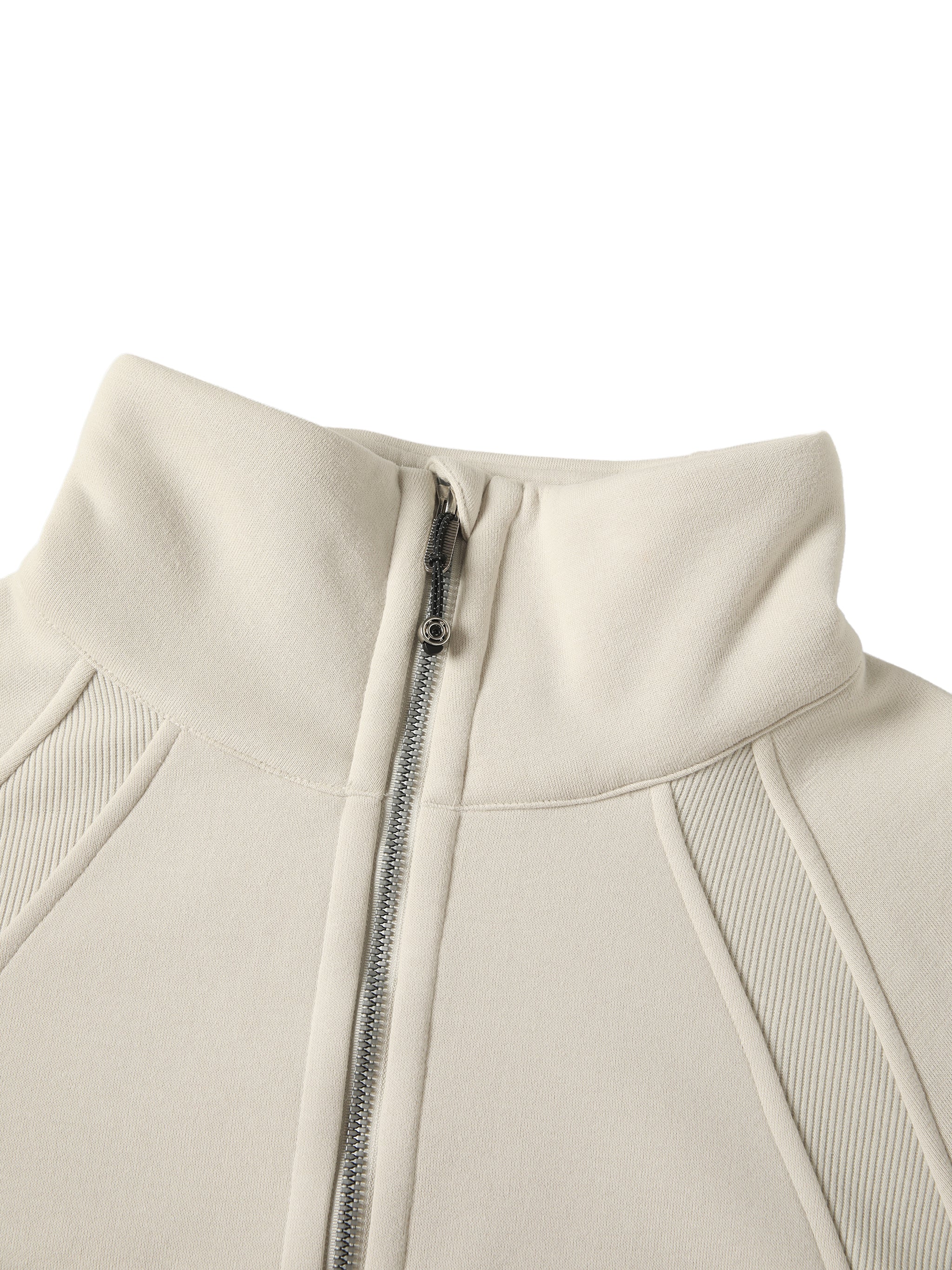 Cropped Half-Zip Sweatshirt