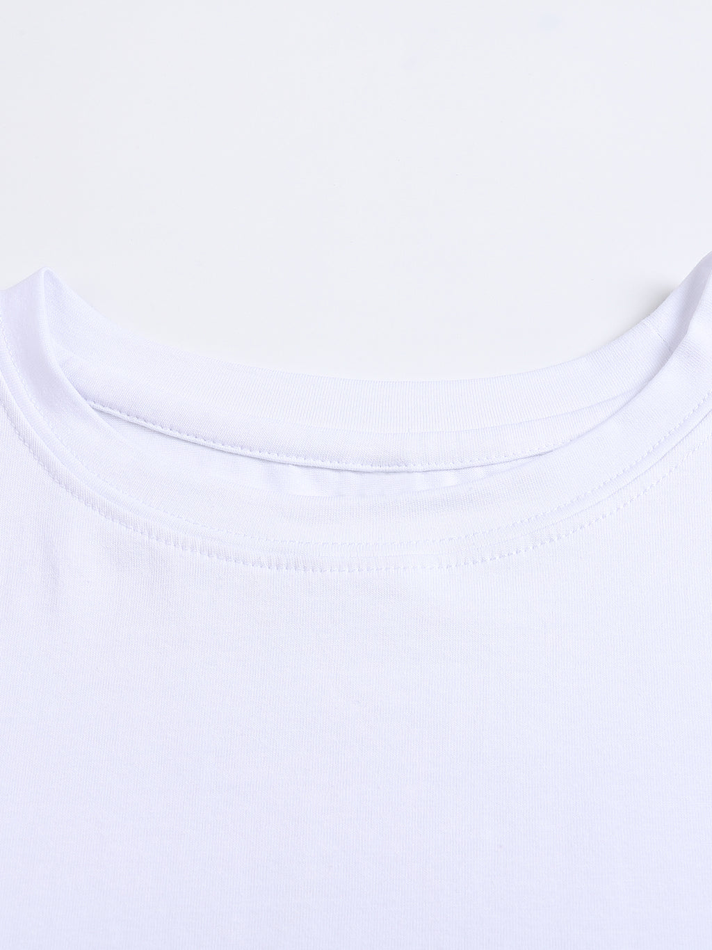 Fitted Crop Cotton T-Shirt