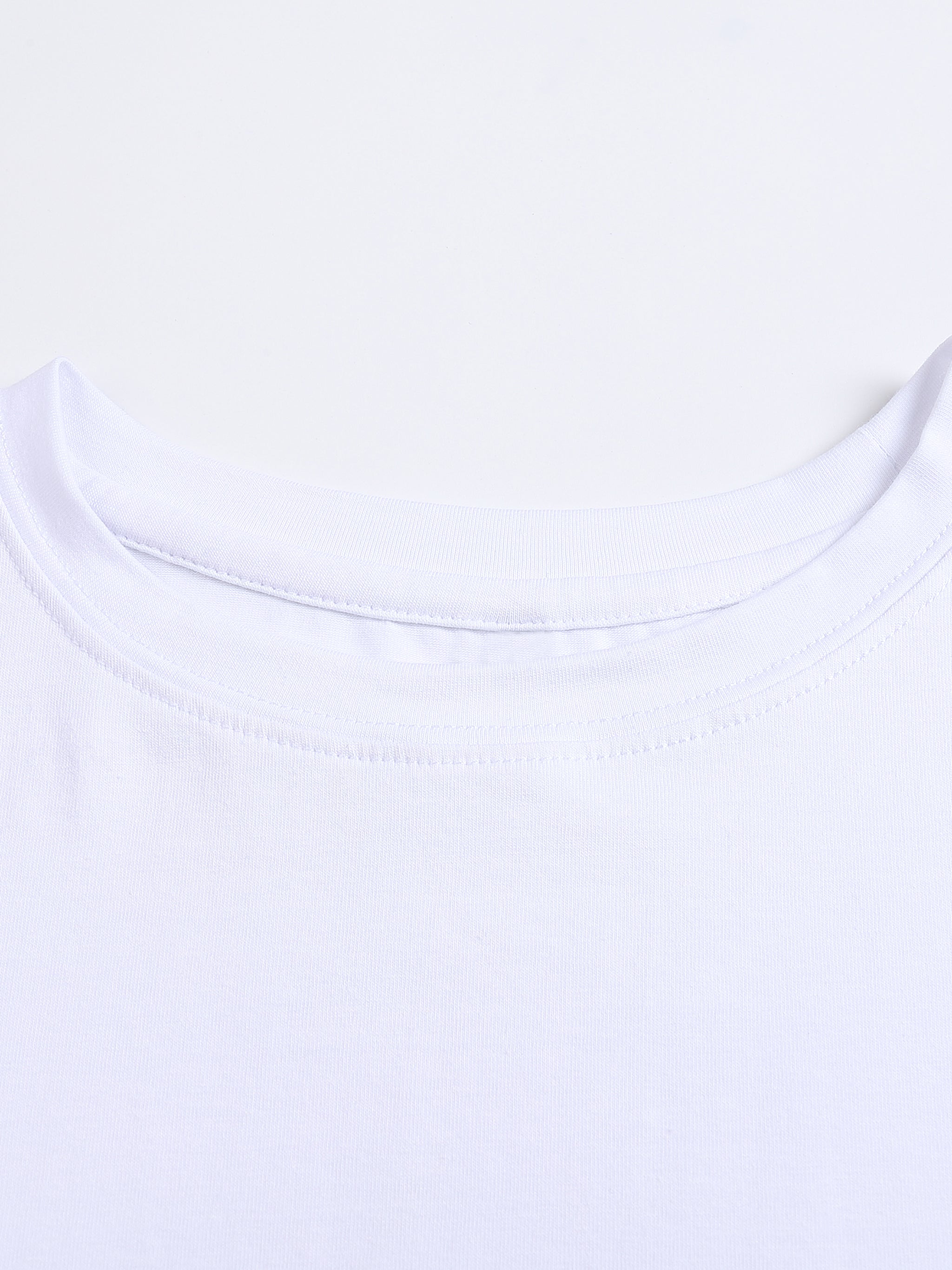 Fitted Crop Cotton T-Shirt