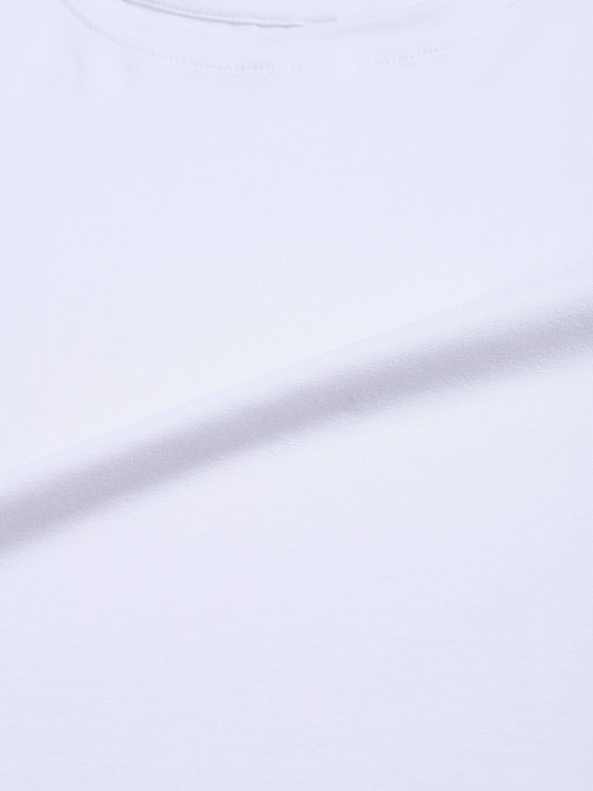 Fitted Crop Cotton T-Shirt