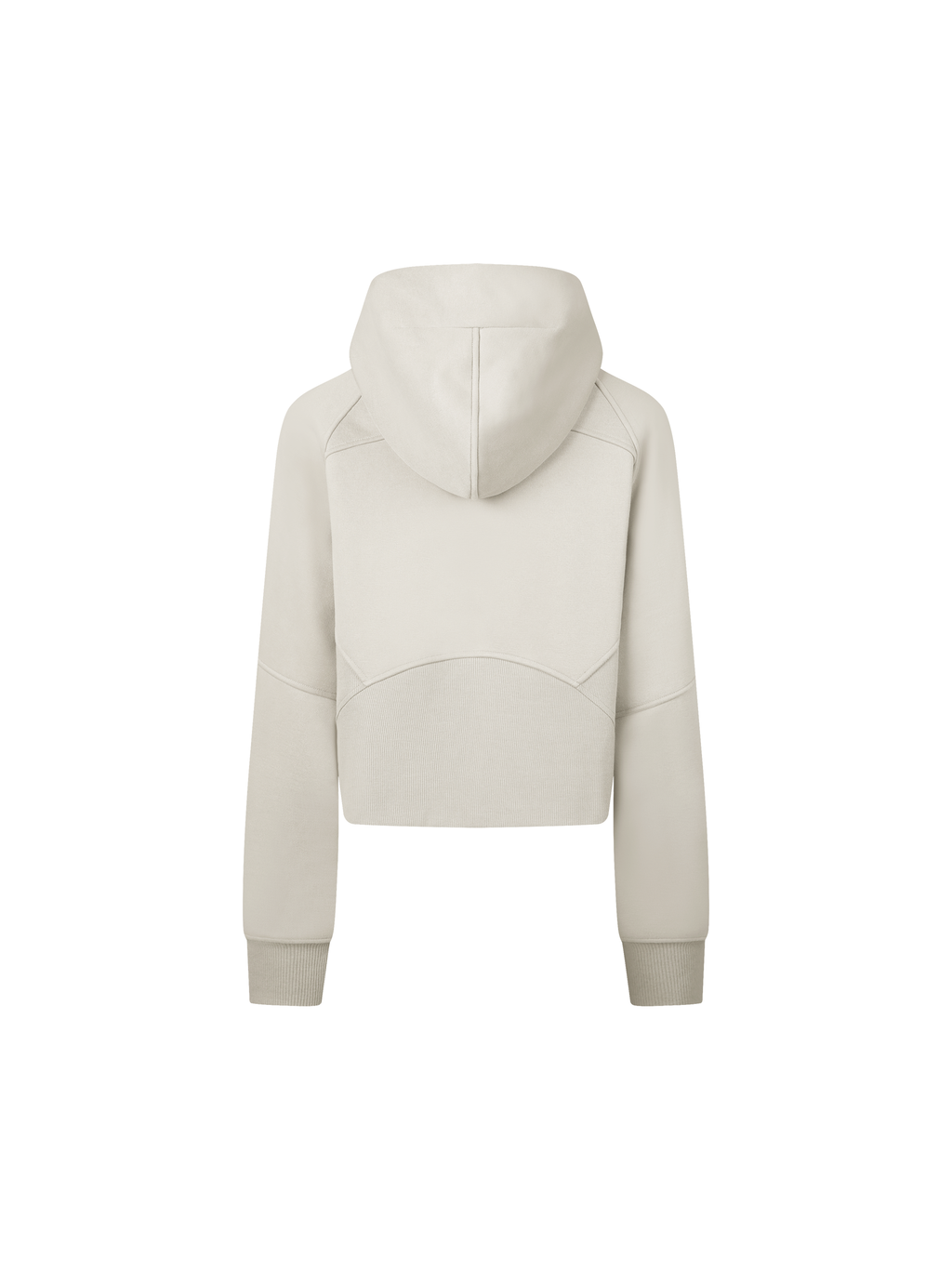 Cropped Zip-Through Hoodie