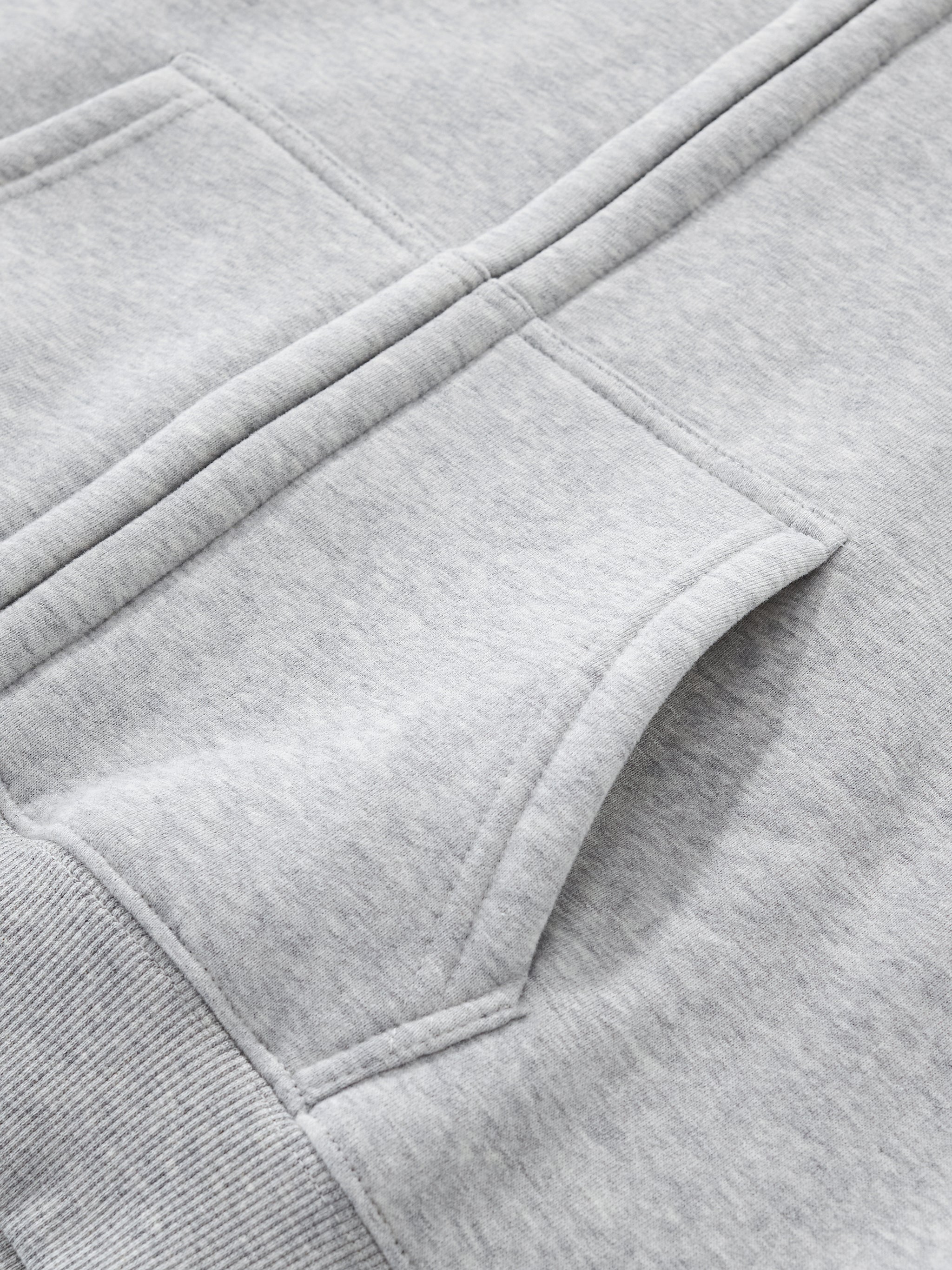 Fleeced Zip-Up Cropped Hoodie