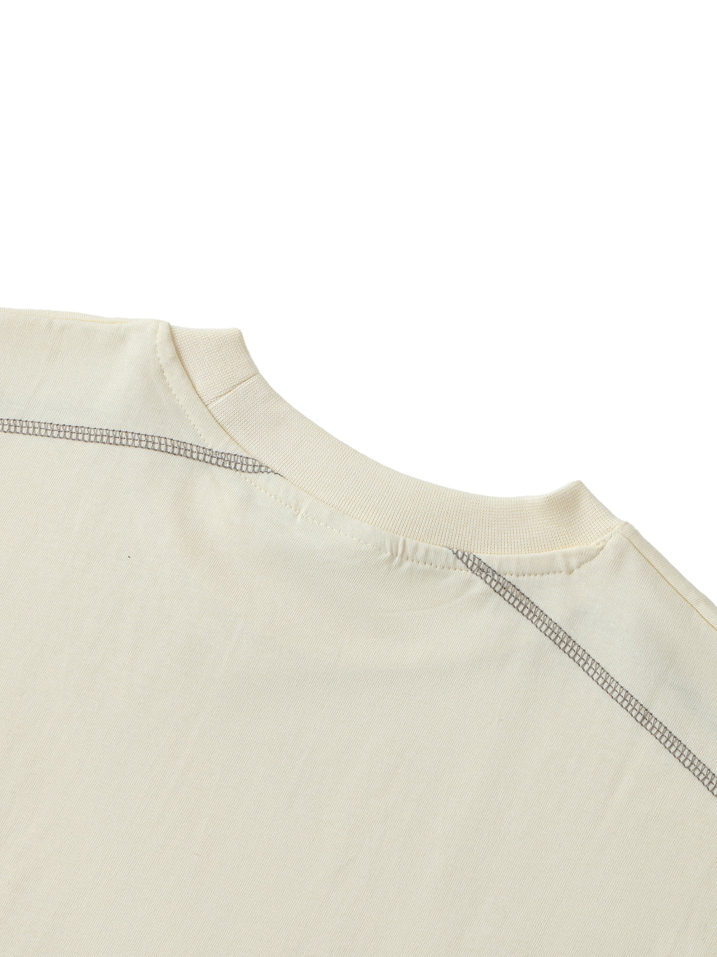 Oversized Contrast-Stitched Cotton Tee