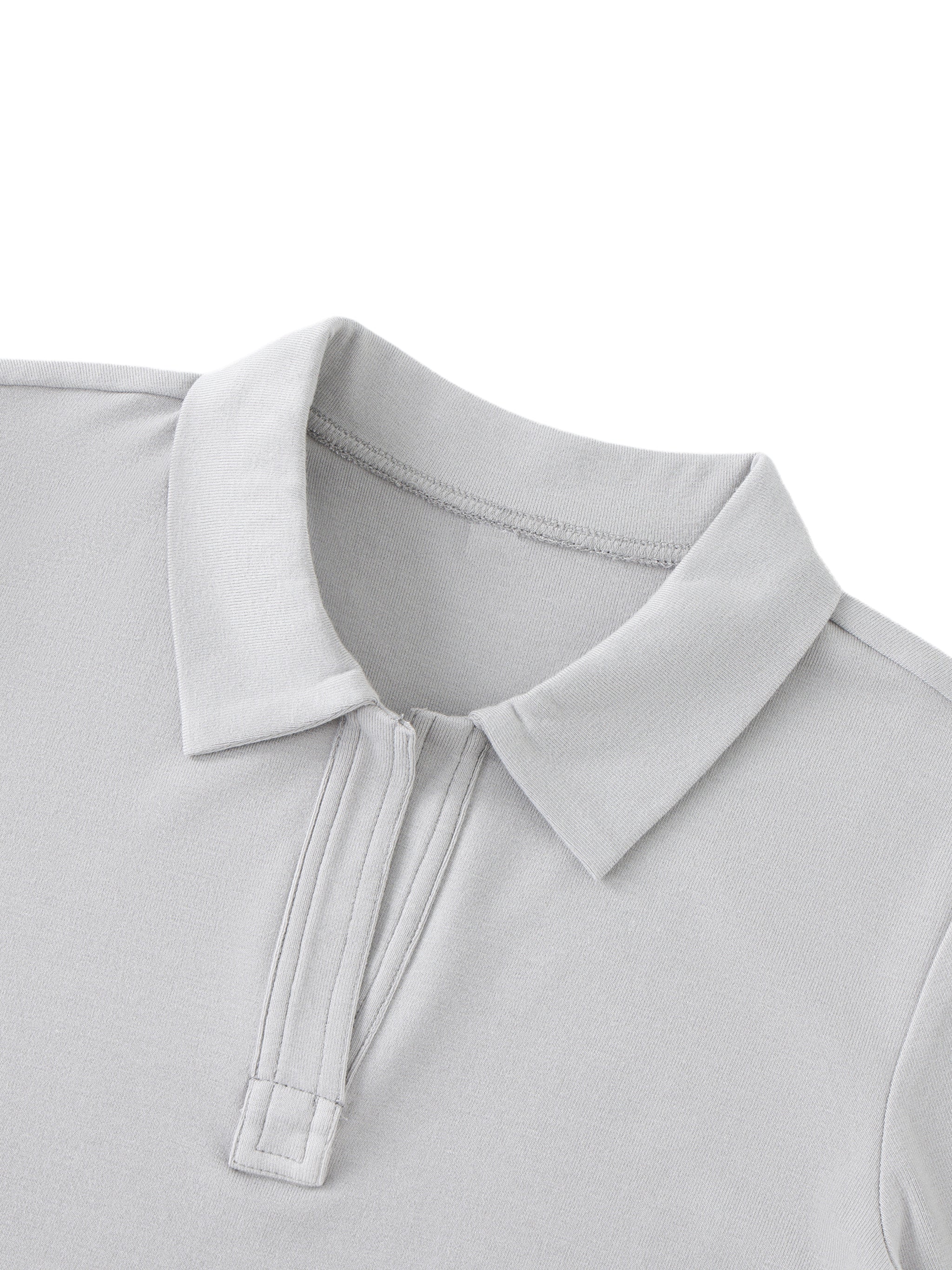 Bodycon Short Sleeve Polo Shirt