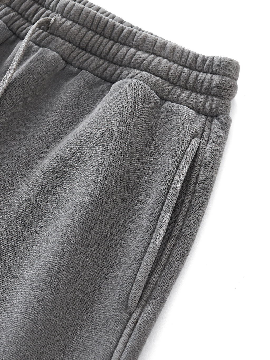 Frayed Enzyme Washed Fleece Sweatpants