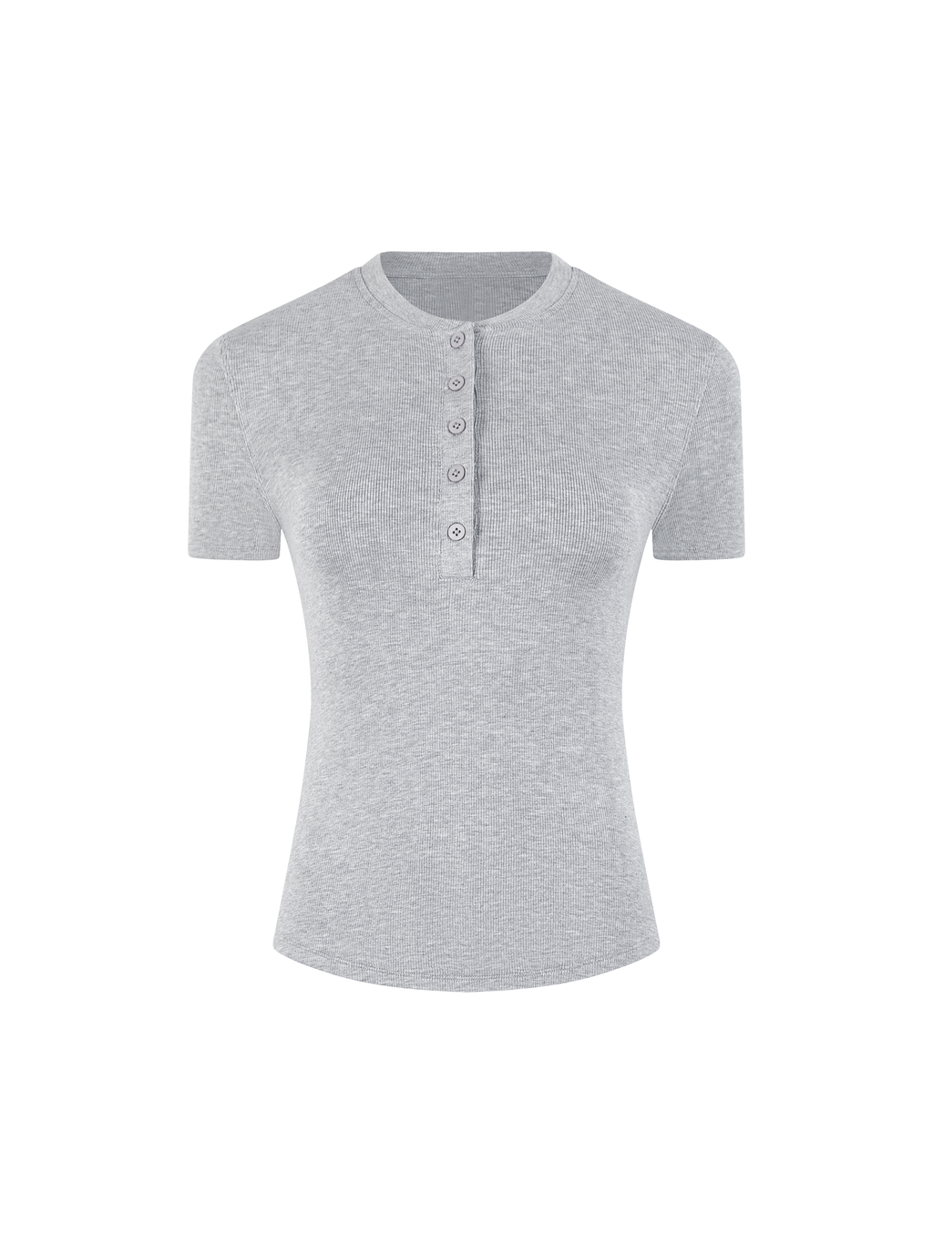 Modal Bodycon Henley Shirt