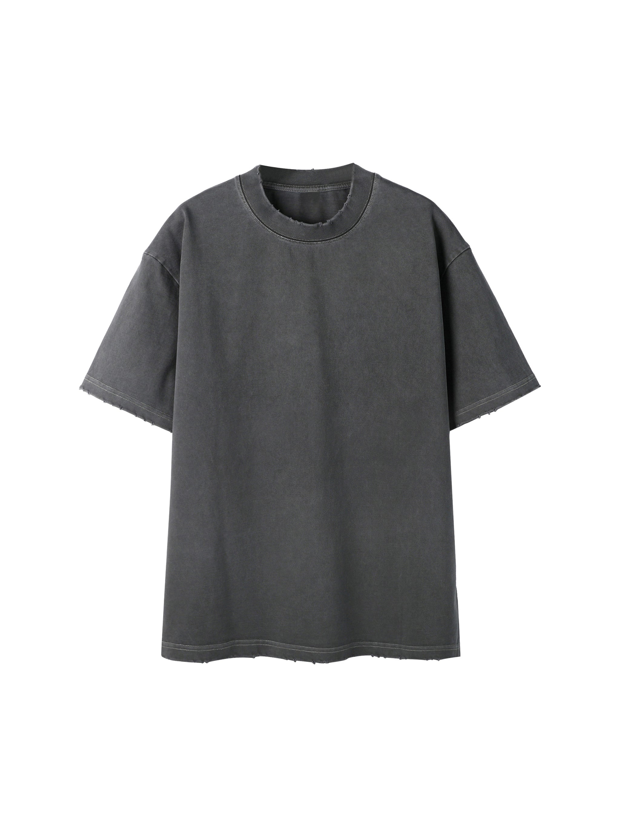 Heavyweight Vintage Washed Frayed T-Shirt