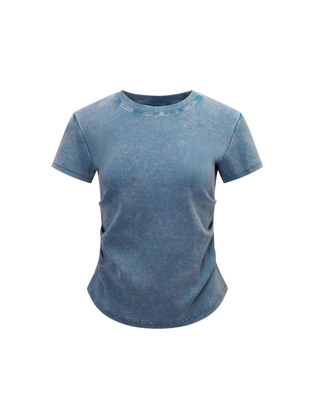 Vintage Washed Bodycon Cotton T-Shirt